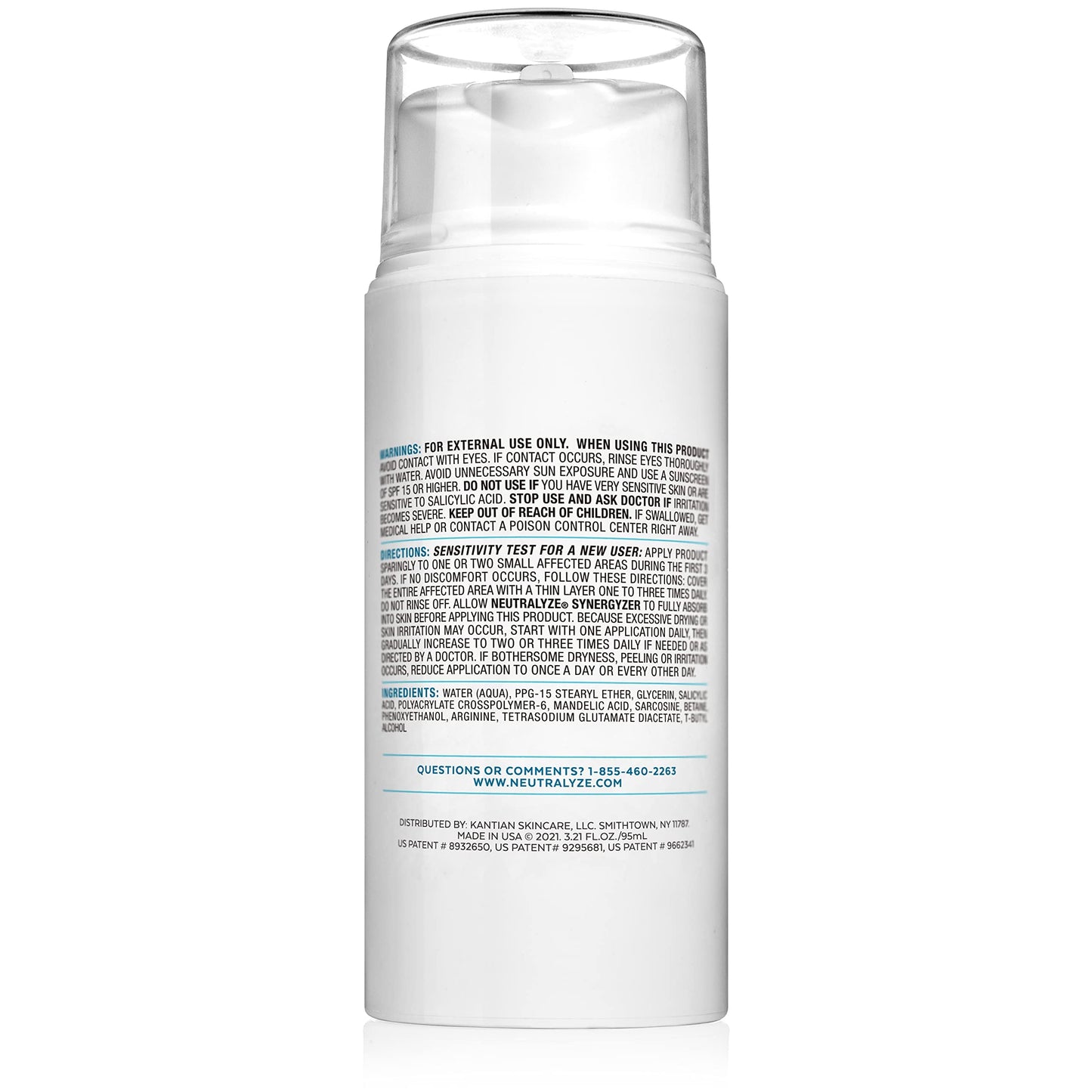 Neutralyze Acne Moisturizer for Face - Time-Release 2% Salicylic + 1% Mandelic Acid - Daily Lotion for Acne-Prone, Hormonal & Sensitive Skin
