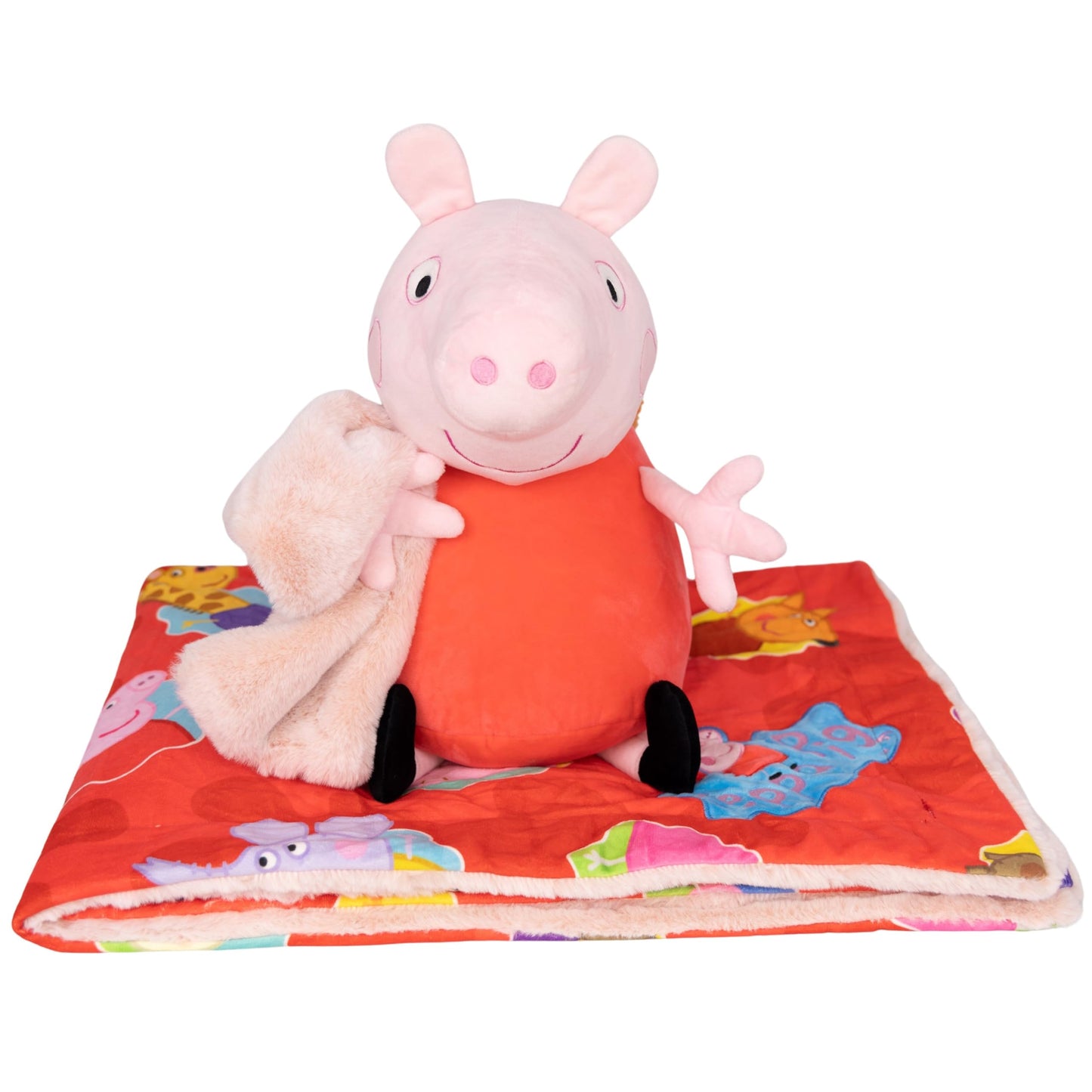 Plushible Blankie Bestie Peppa Pig Stuffed Animal Blanket - 2-in-1 Baby Plush Toy with Ultra Soft Sensory Fabric, Machine Washable Baby Blanket with…