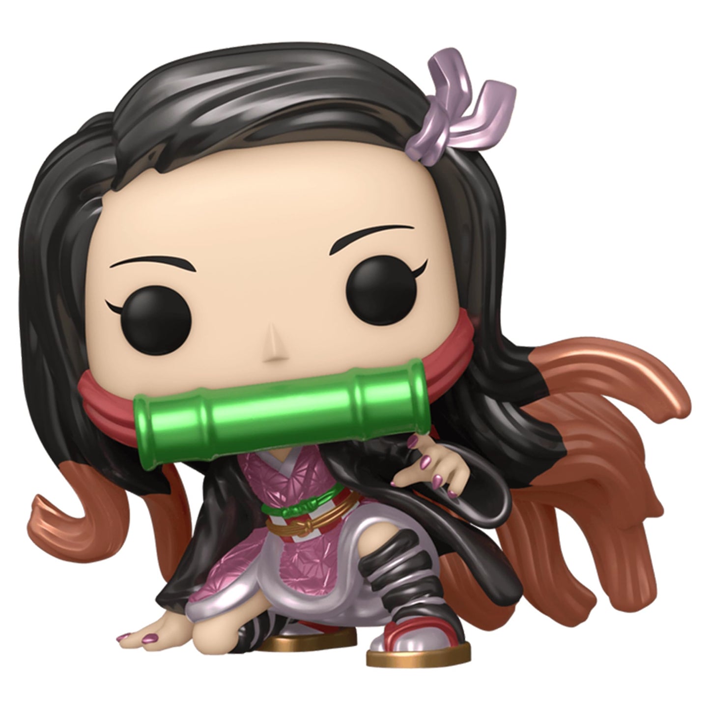 Funko Pop Demon Slayer Nezuko Kamado Toystop LACC Exclusive Metallic