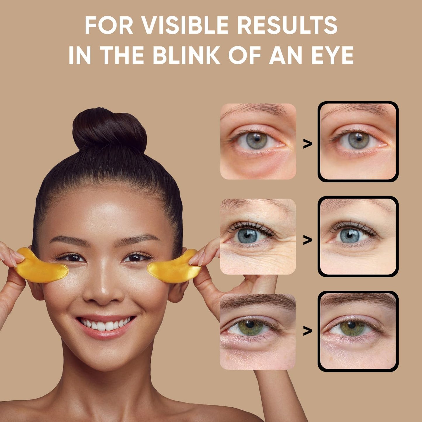 Under Eye Patches (20 Pairs) - Eye Patches For Puffy Eyes And Dark Circles - Under Eye Mask For Beauty & Personal Care - Under Eye Mask Amino Acid Beauty and Personal Care CÉLOR