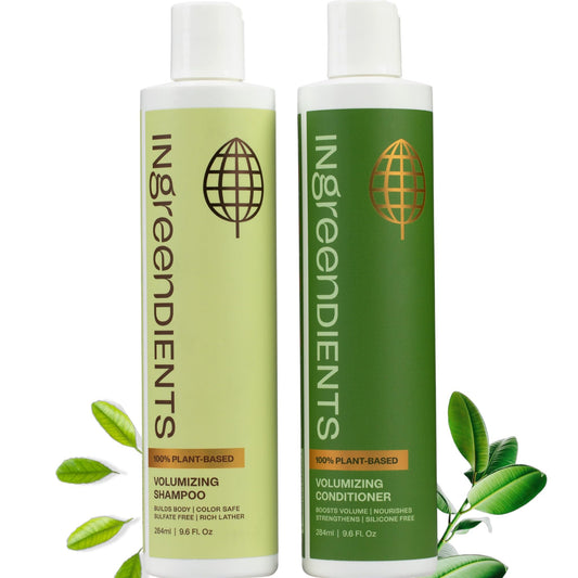 Ingreendients Non Toxic Sulfate Free Volumizing Shampoo & Conditioner with Organic Ingredients For Fine & Thin Hair - Color Safe, Paraben & Gluten Beauty & Personal Care Ingreendients