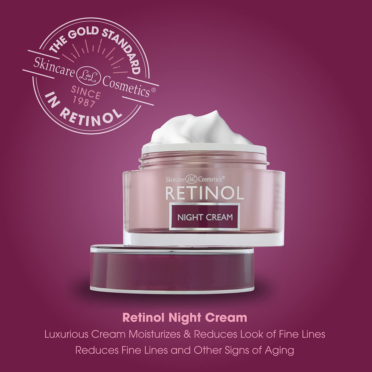 LIVAURA Retinol Night Cream - The Original Anti-Aging Retinol For Younger Looking Skin - Luxurious Restorative Moisturizer Works While You Sleep