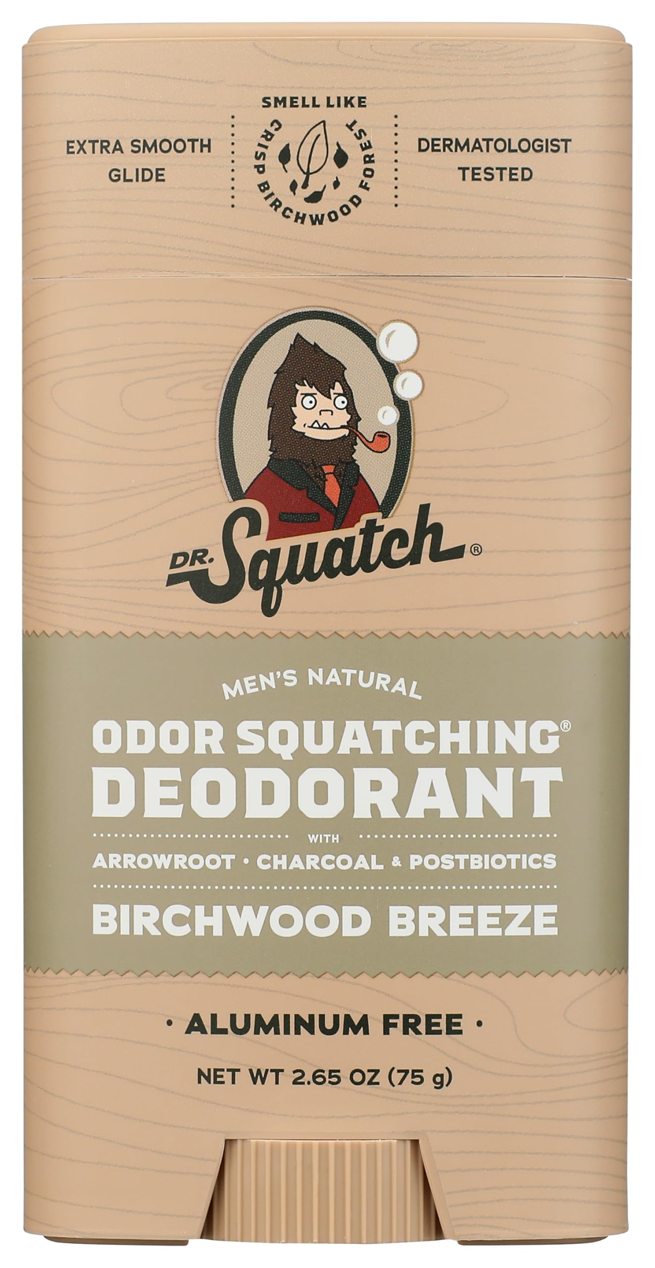 Dr. Squatch Birchwood Breeze Glide-on Deodorant, 2.65 oz Beauty and Personal Care Dr. Squatch