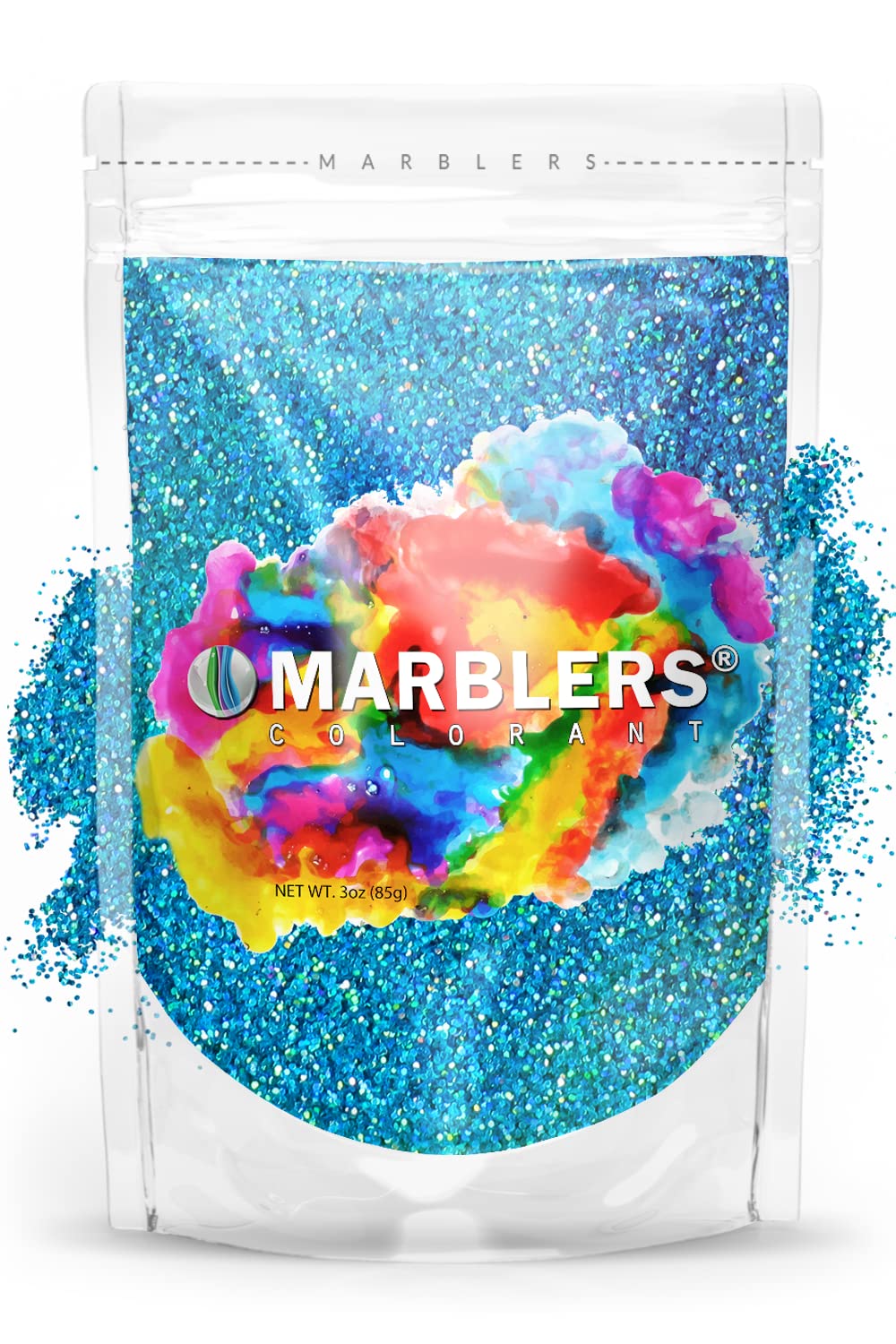 MARBLERS Holographic Glitter [Holo Maui] 3oz (85g) | Fine | Non-Toxic, Vegan, Cruelty-Free | Face, Body, Eyeshadow, Hair, Festival, Party Makeup |