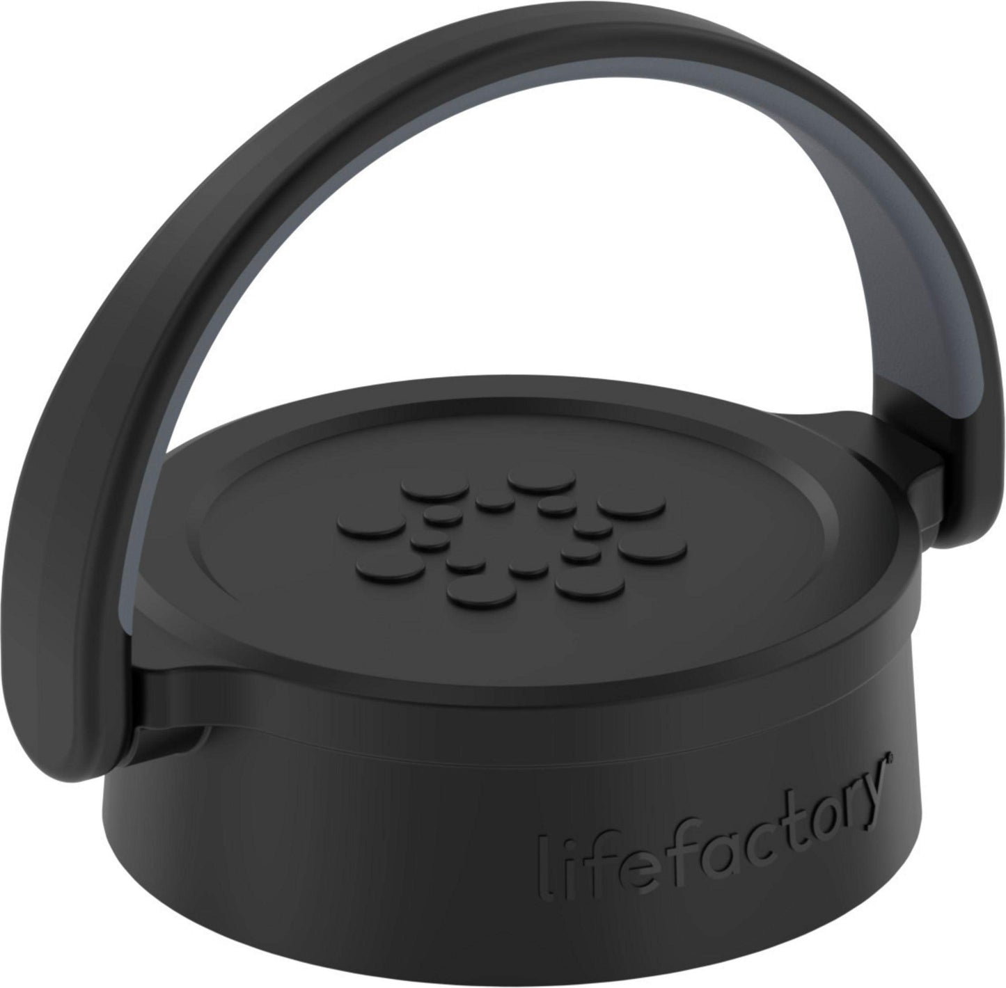 Lifefactory 22-Ounce BPA-Free Glass Water Bottle with Classic Cap and Protective Silicone Sleeve, Onyx