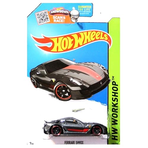 Hot Wheels 2015 HW Workshop Ferrari 599XX 188/250, Dark Gray