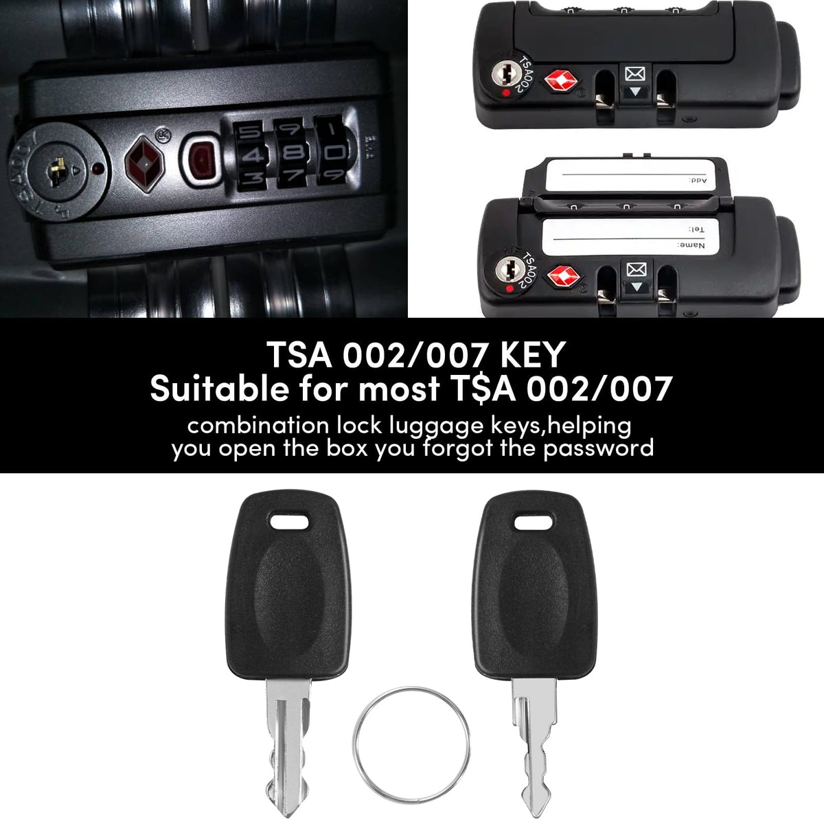 TSA Travel Sentry Universal Master Key – 007/002 Suitcase Keys for For ...