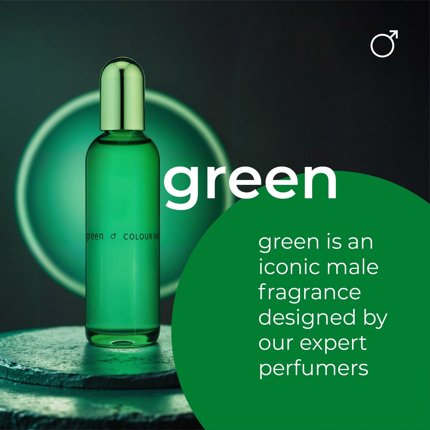 COLOUR ME Milton-Lloyd Green - Cologne for Men - Oriental Perfume for Men - Woody, Amber Fragrances - Mens Cologne - Long Lasting Perfume - 3 oz