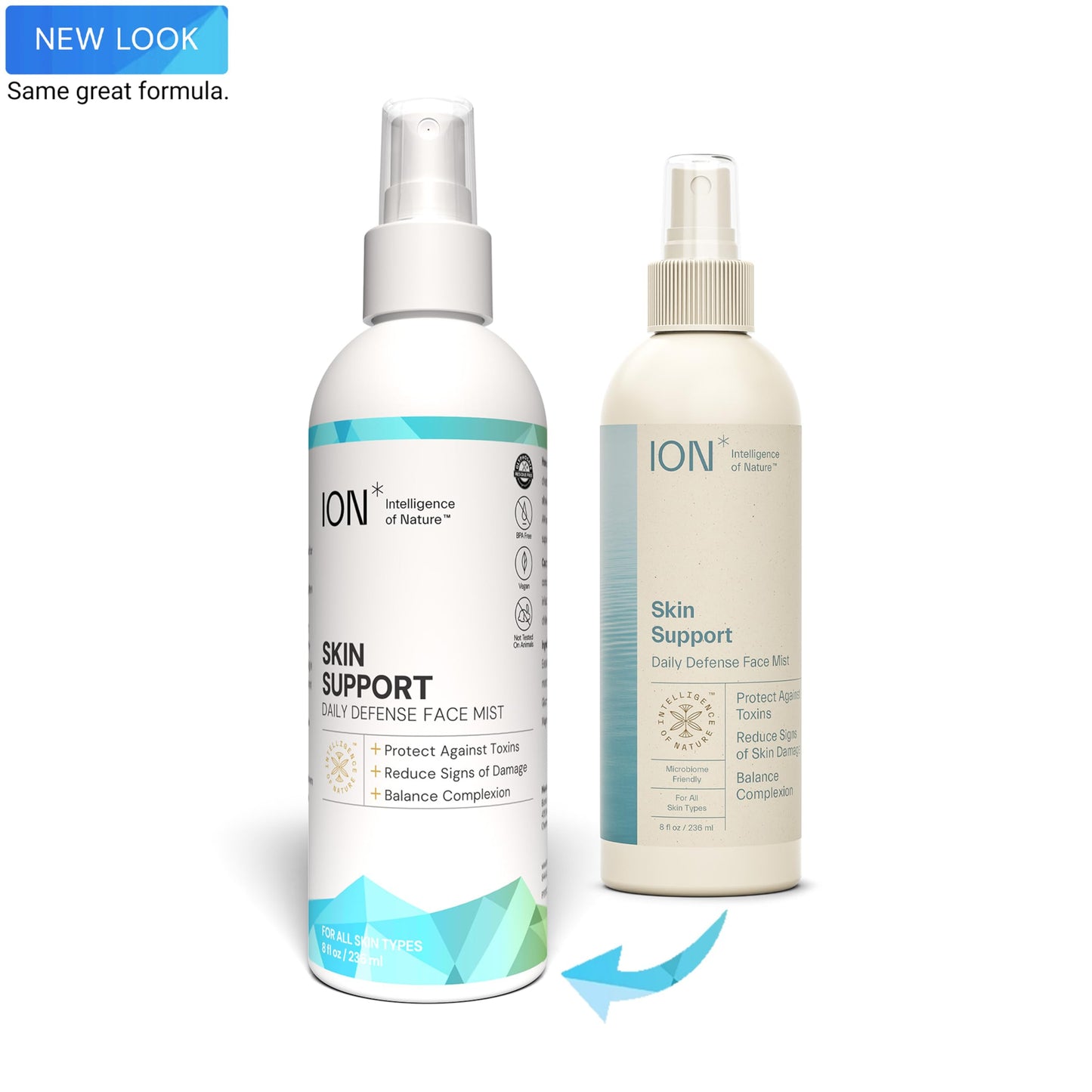 ION* Intelligence of Nature Skin Support Face Mist Hydrating Spray - Refreshing Facial Mist Spray for Daily Use, Vegan Friendly Formula to Refresh