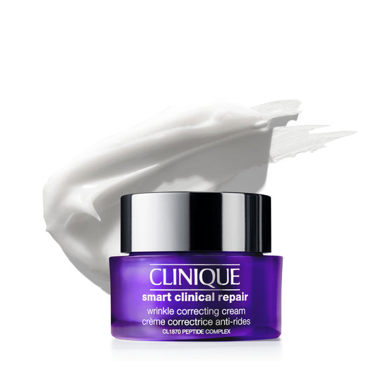 Clinique Smart Clinical Repair Wrinkle Correcting Anti Aging Face Cream With Hyaluronic Acid + Peptides For All Skin Types | Hydrating, 1.7 Fl Oz