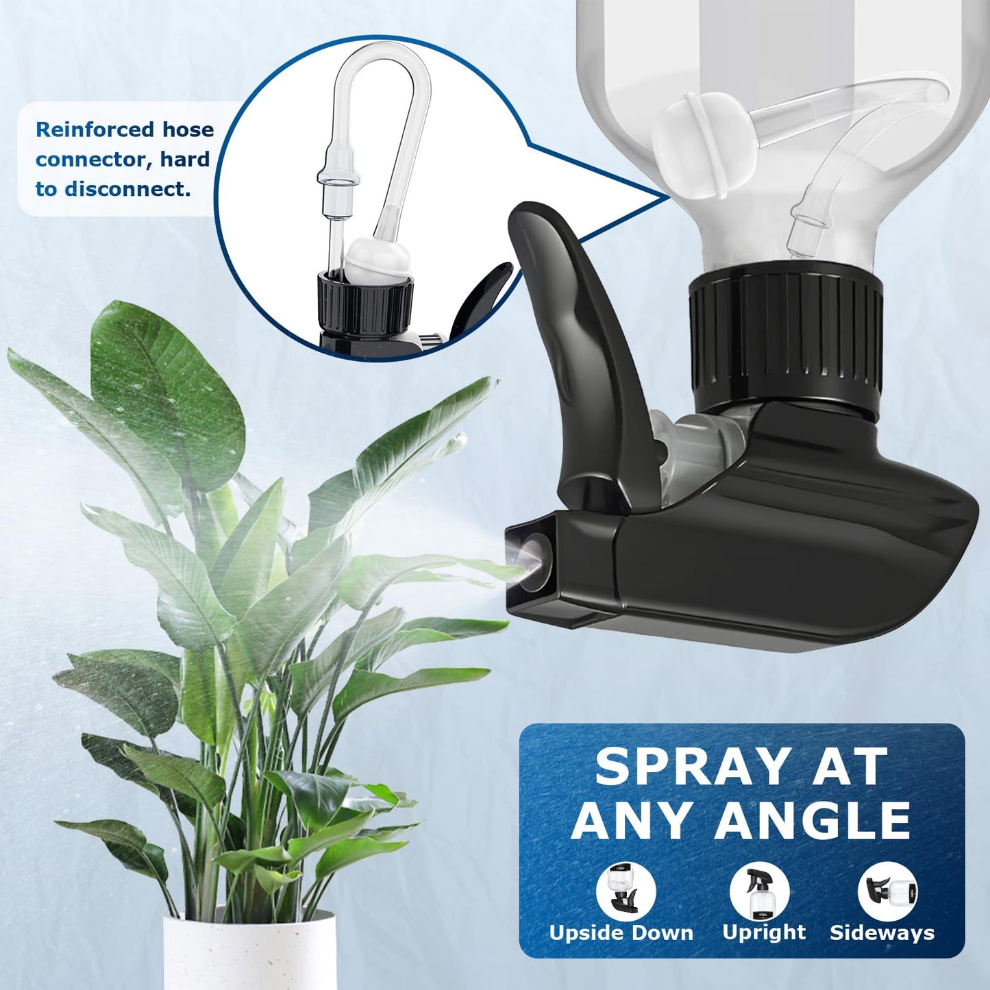 Veco 15oz Graduated Spray Bottles, 4-Pack - 360° Any-Angle Spraying for Easy Dilution, Leak-Resistant spray bottles for Cleaning, Plants, Hair & Pet Beauty and Personal Care Veco