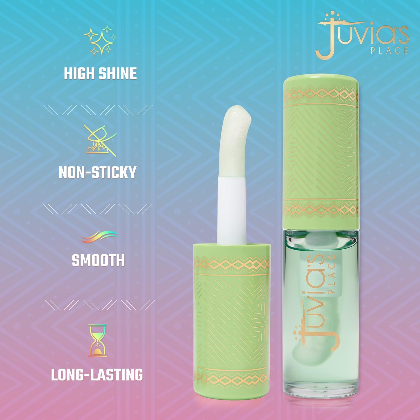 Juvia's Place Magic Lip Oil - Honeydew - Smooth, Hydrating with Vitamin E for Soft, Glossy, Juicy Lips - Infused with Fruit Extracts - Tinted,