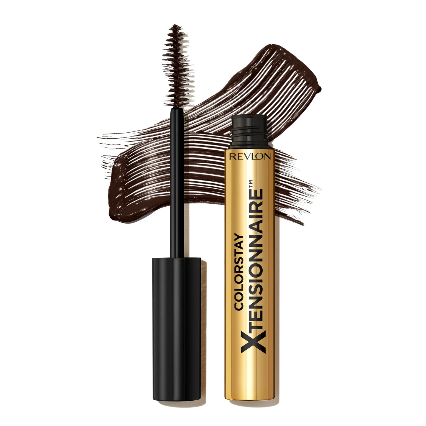 Revlon ColorStay Xtensionnaire Lengthening Lash Serum and Mascara In One, Tapered Brush for 2X Longer Looking Eyelashes, Infused with Pro Vitamin B5
