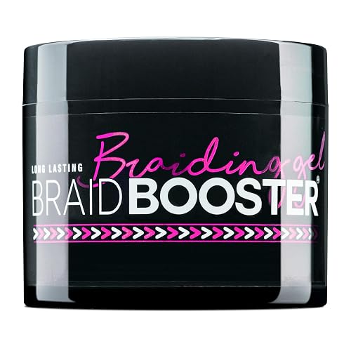 Style Factor Braid Booster Braiding Gel - Strong Hold & Conditioning Shine Hair Gel with Seaweed Extract - for Braids, Twists and Locs - 7.25 oz (Hot