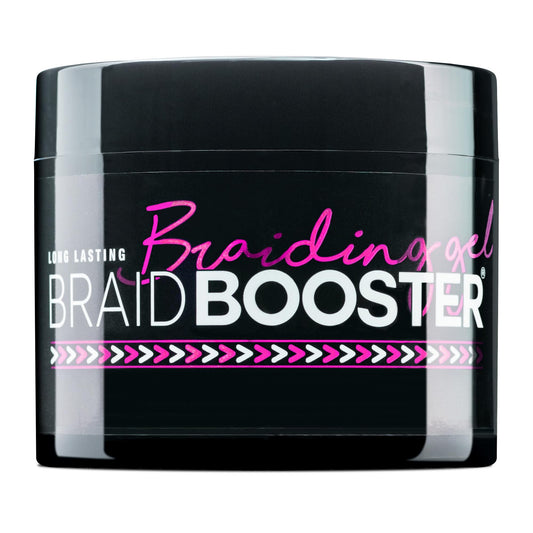 Style Factor Braid Booster Braiding Gel - Strong Hold & Conditioning Shine Hair Gel with Seaweed Extract - for Braids, Twists and Locs - 7.25 oz (Hot