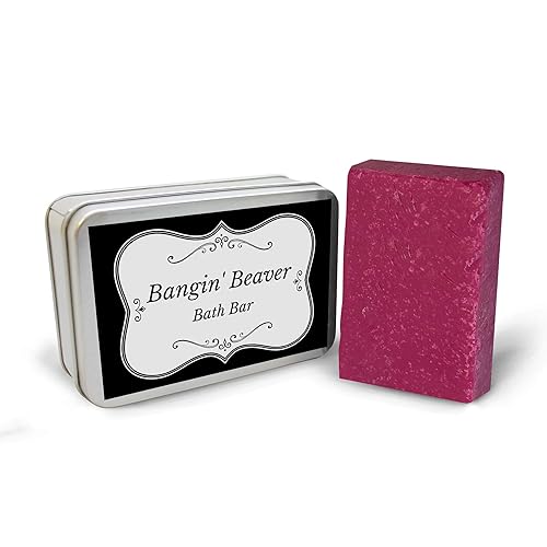 Gears Out Banging Beaver Bath Bar - Luxury Bath Soap for Women - Handmade novelty soap, Pink, Made in the USA