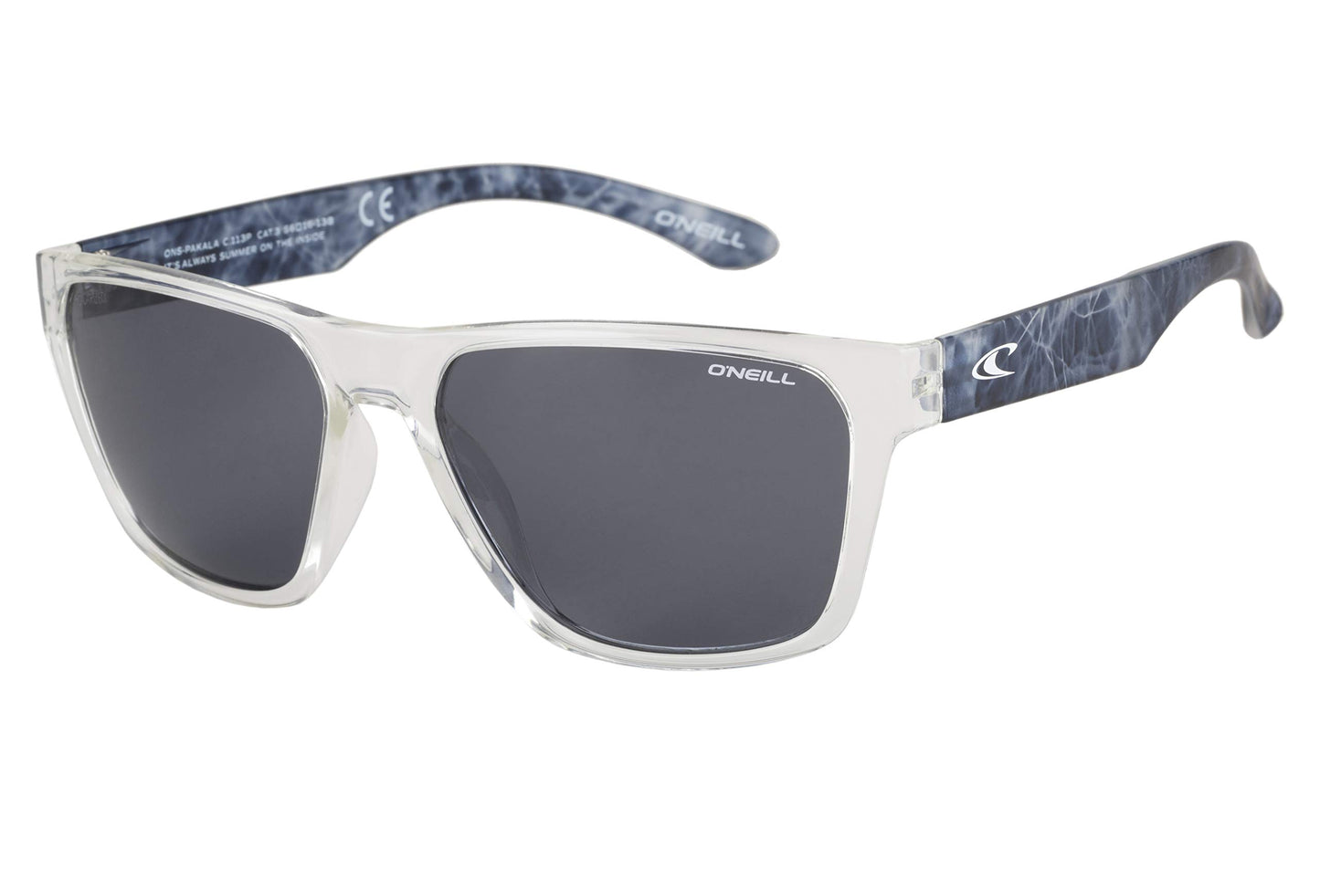 O'NEILL Pakala 2.0 Men's Polarized Square Sunglasses, Gloss Crystal