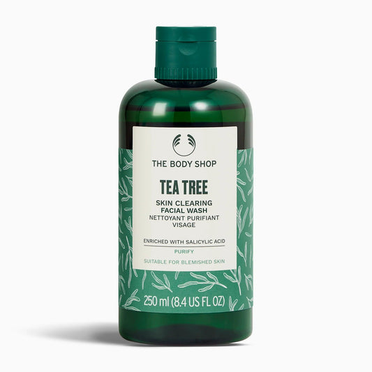 The Body Shop Tea Tree Skin Clearing Facial Wash - Purifying Vegan Face Wash For Oily, Blemished Skin - 8.4 oz