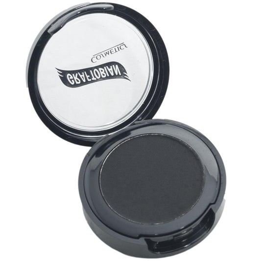 Graftobian Jet Black Cake Eyeliner - Smudge Proof, Long Lasting, Water Activated Pressed Powder Eyeliner for Bold Graphic Liner or Subtle Tightline