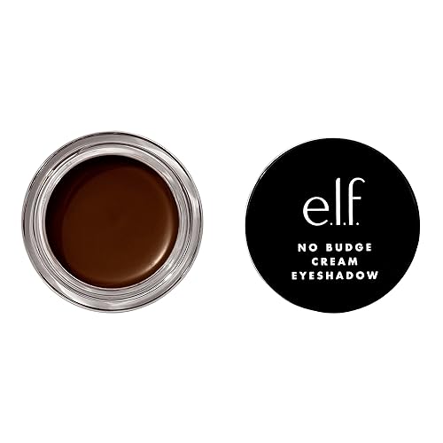 e.l.f. No Budge Cream Eyeshadow, 3-in-1 Eyeshadow, Primer & Liner With Crease-Resistant Color & Stay-Put Power, Vegan & Cruelty-Free, Plateau