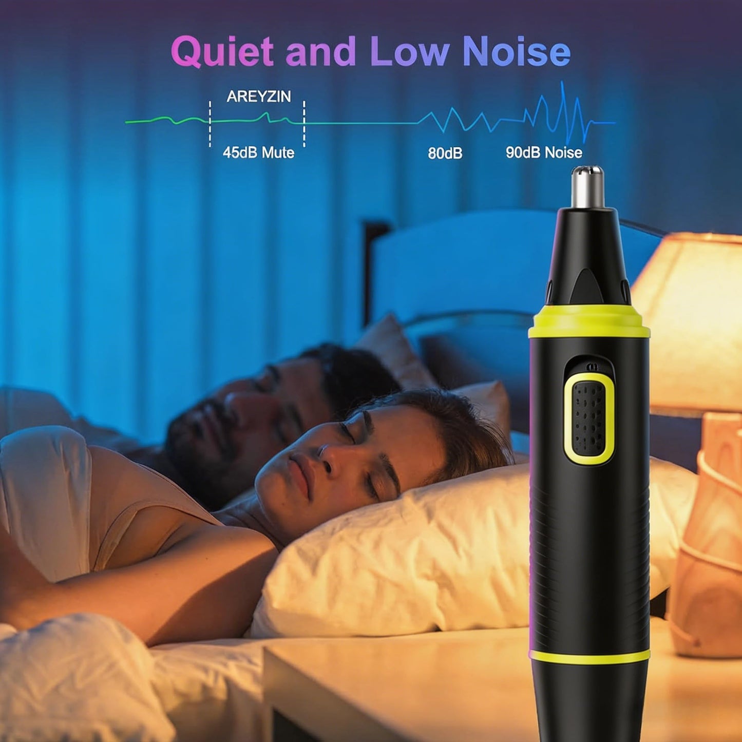 AREYZIN Nose Hair Trimmer for Men,Rechargeable 2026 Professional 2 in 1 Painless Nose Ear and Trimmer, Eyebrow & Facial Hair Trimmer with IPX7 Beauty and Personal Care AREYZIN