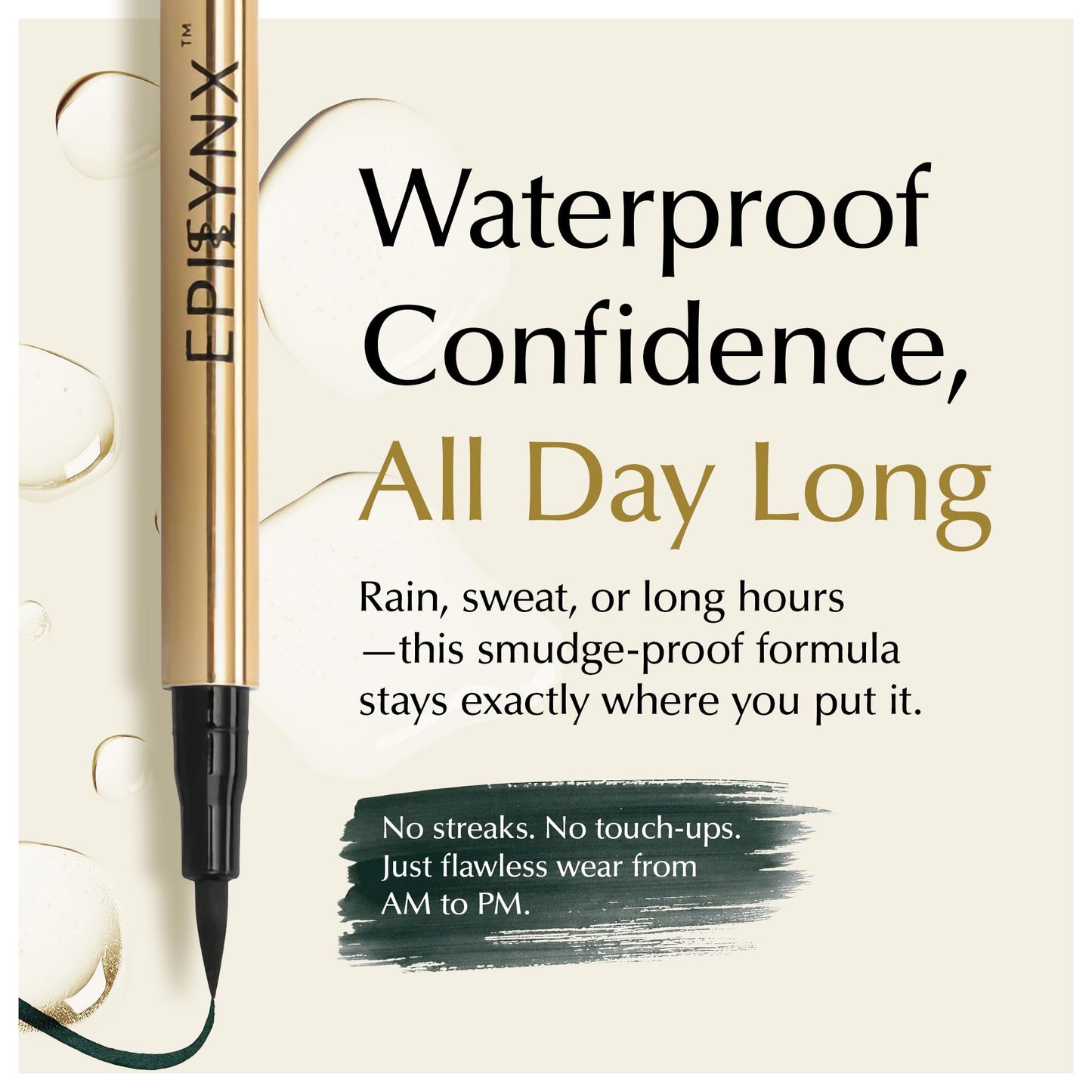 Liquid Eyeliner - Hypoallergenic Eyeliner with Fine Brush Tip, Long-Lasting Waterproof Eye Liner - Cruelty-Free, Vegan, Hypoallergenic, Gluten-Free
