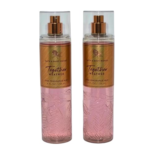 Bath & Body Works Fine Fragrance Mist, Set of 2 Bottles, 8oz Per Bottle (Together Weather)