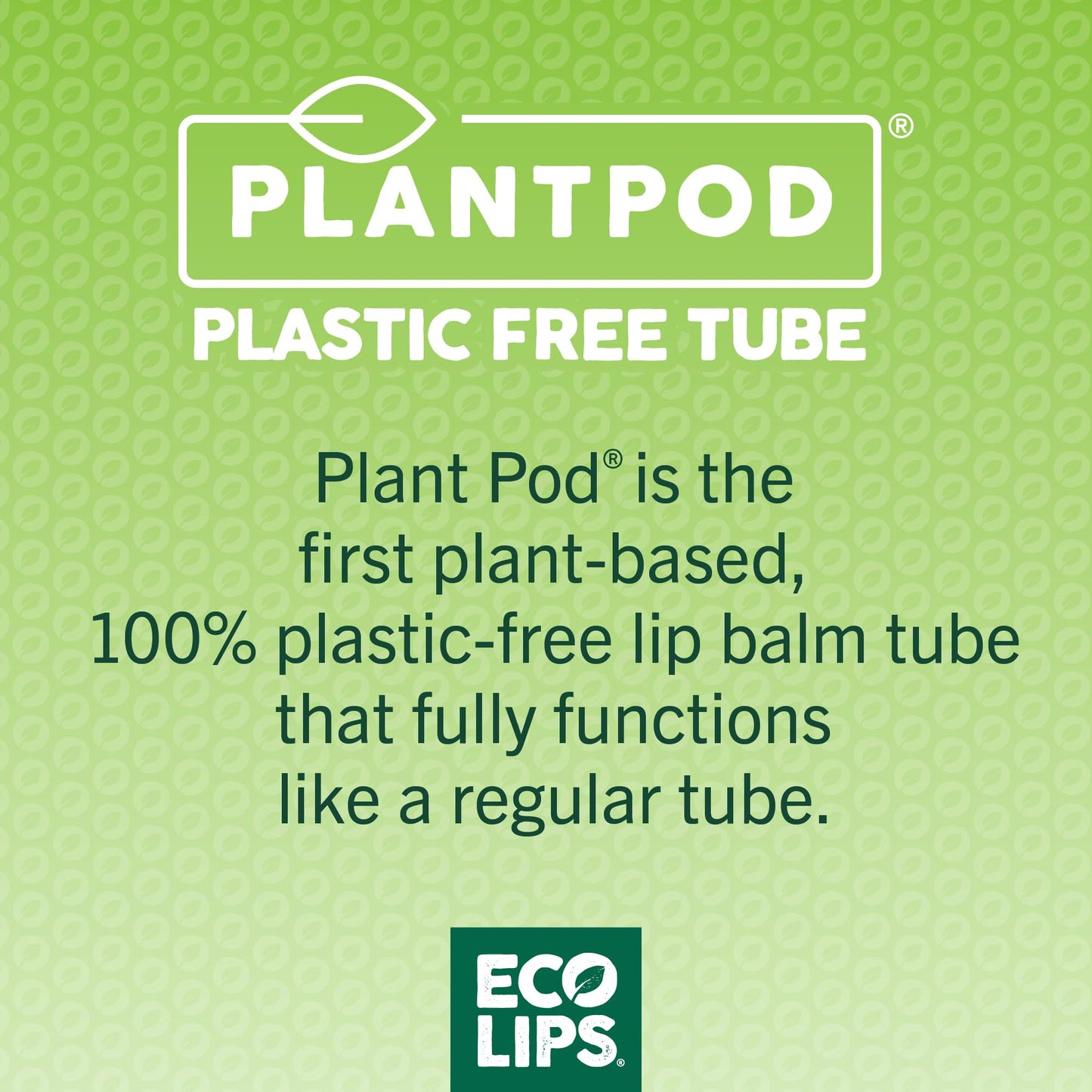 Eco Lips Classic Variety Broad Spectrum Sunscreen Lip Balm 6-Pack (Berry, Sport, Mint) - 100% Plastic-Free Plant Pod Packaging - Made in USA