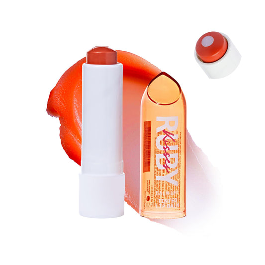 Ruby Kisses Balm Up Tinted Lip Balm, Non-Greasy Hydrating Formula, Nourishing Coconut Core & Vitamin E Infused, Lip Care with Natural Shine