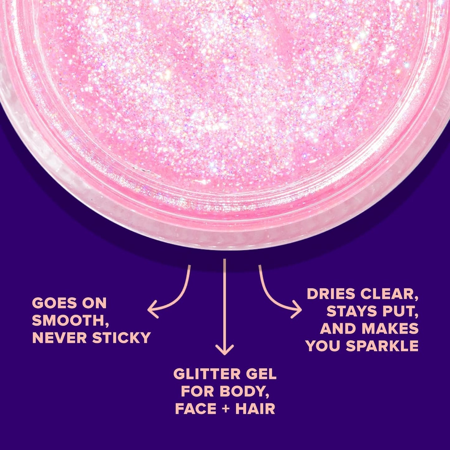UNICORN SNOT Holographic Face Glitter & Body Glitter Gel | Hair Glitter, Vegan & Cruelty-Free, 1.7 oz 3-Pack (Flamingo/UV/Bling)