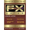 Liquid Latex - Face and Body Paint, Ammonia Free, Easy On and Off, Cosplay Makeup, Create Professional Monster, Zombie Arts 16 Oz (Chocolate)