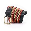 PRINCECOME Mens Colorful Web Belt - Adjustable Golf Belt Gifts For Men & Women 1.25" One Size Fits All Boys and Girls Casual Dress Pants Shirts
