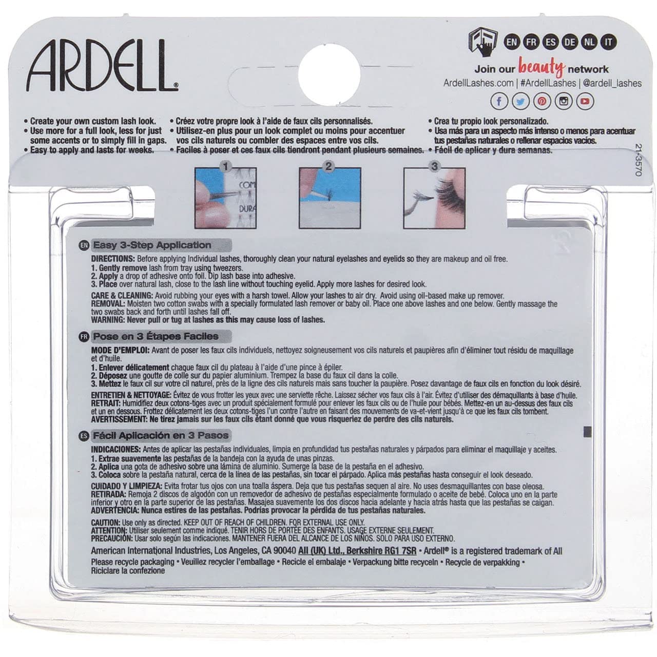 Ardell Duralash Naturals Individual Lashes - Short, 56-Count (Pack of 4)
