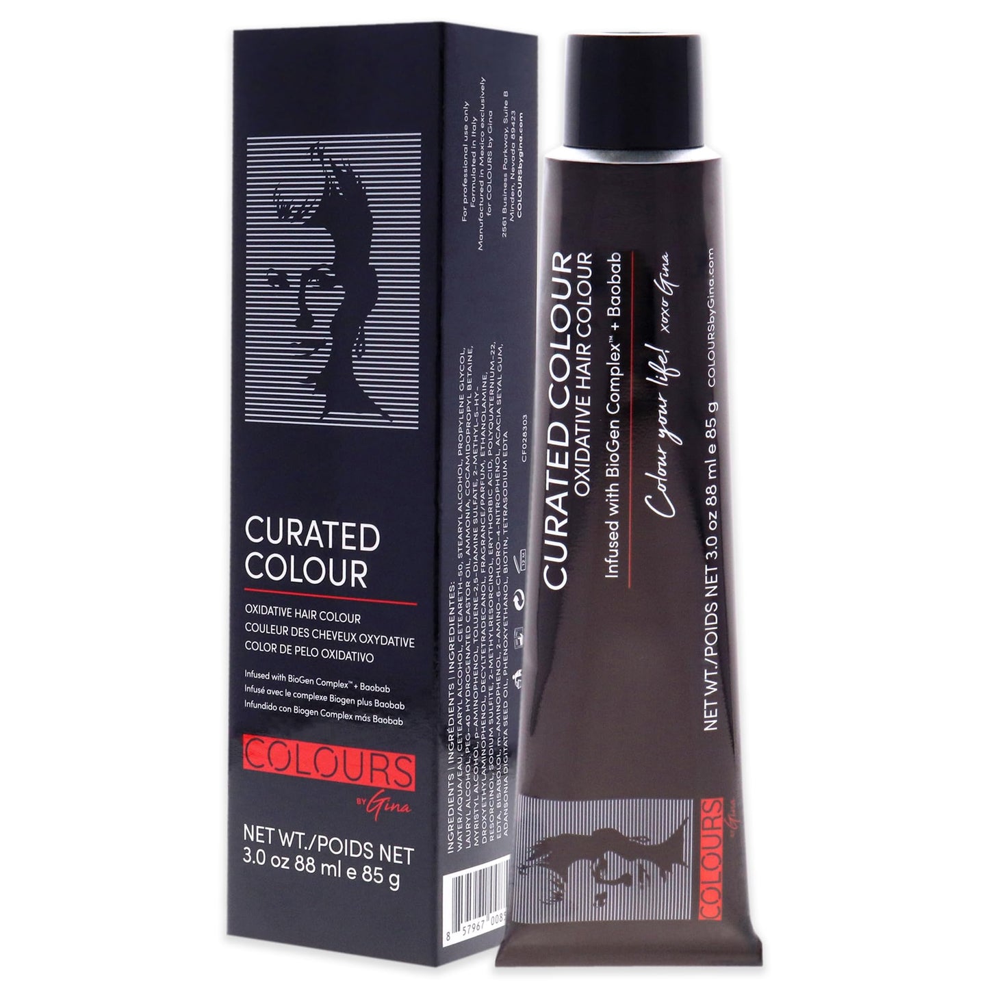 Colours By Gina Curated Colour - 7.4-7C Copper Blonde by Colours By Gina for Unisex - 3 oz Hair Color