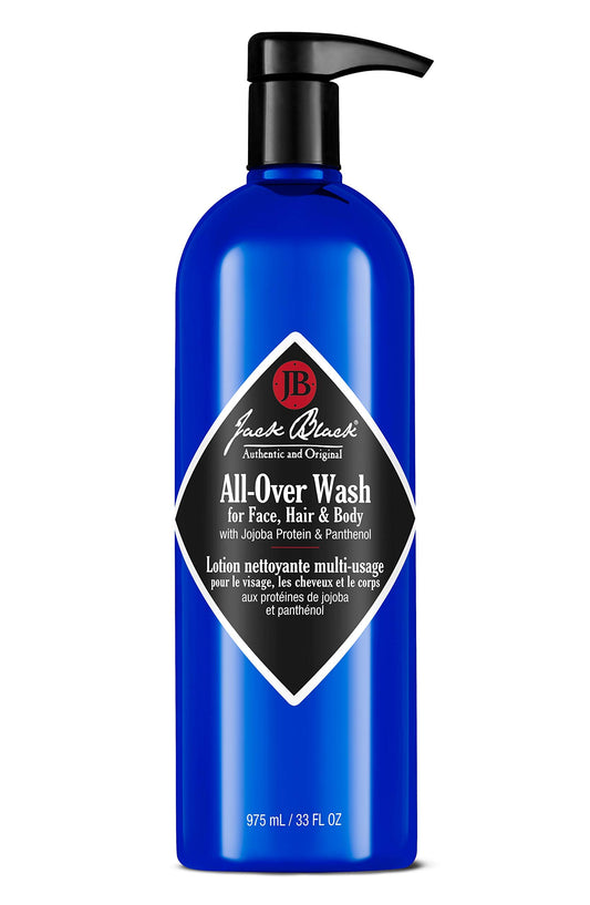 Jack Black All Over Wash Face, Body & Hair Cleanser, 33 Fl Oz - Citrus, Mint & Oakmoss - Mens Face Wash, Body Wash, Shampoo, Skin Care, Hair Care Beauty & Personal Care Jack Black
