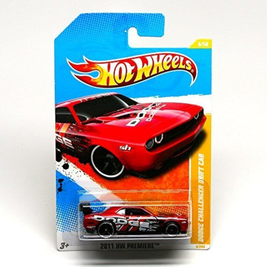 Mattel Hot Wheels 2011 New Models Dodge Challenger Drift Car RED 6/50 (6/244)