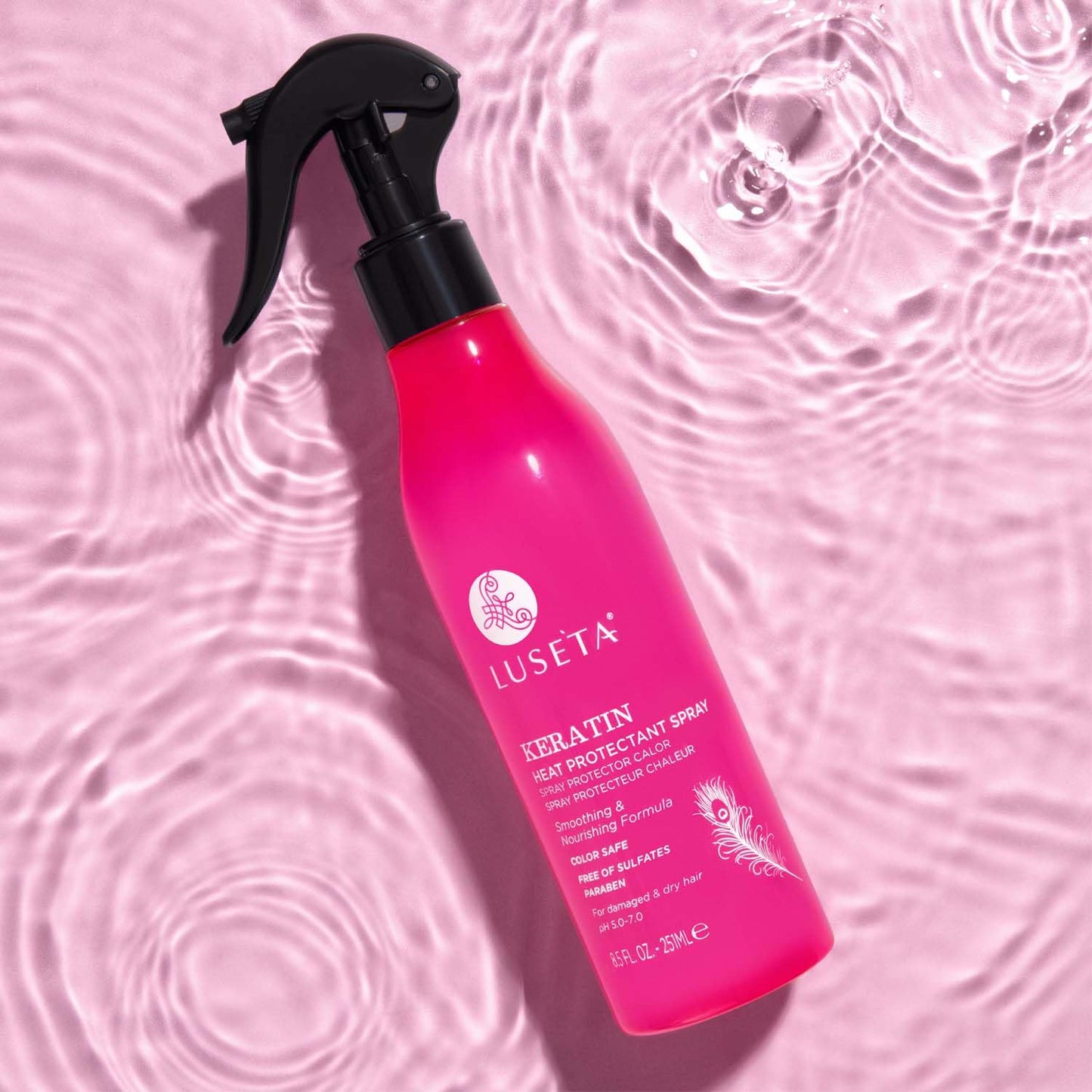 Luseta Keartin Heat Protectant Hair Spray Smoothing & Nourishing Thermal Protection Treatment for Dry and Damaged Hair, Frizz Control?Repair Split