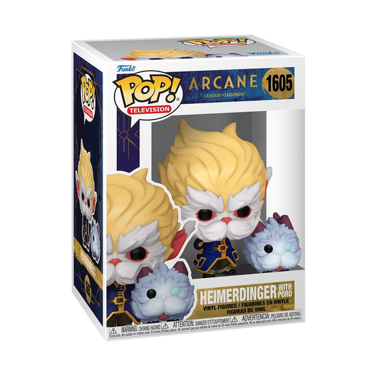 Funko POP TV: Arcane LOL- Heimerdinger with Poro - Arcane: League of Legends - Collectable Vinyl Figure - Gift Idea - Official Merchandise - for Kids…