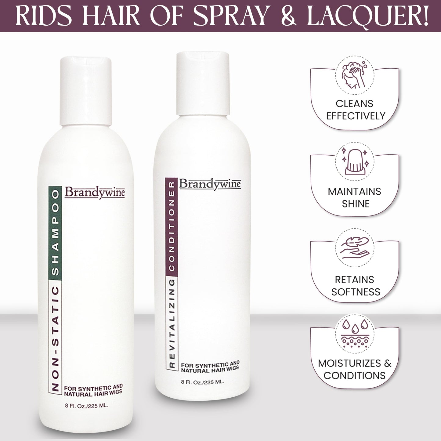 Anti Static Shampoo & Revitalizing Conditioner 8 Ounce, Value Pack Bundle 2 items