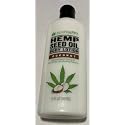 HEMPHAPPY Hemp Seed Oil Body Lotion, Coconut Scent, Moisture Quench Formula, Non-Greasy Fast Absorbing Hydration, 12 FL OZ