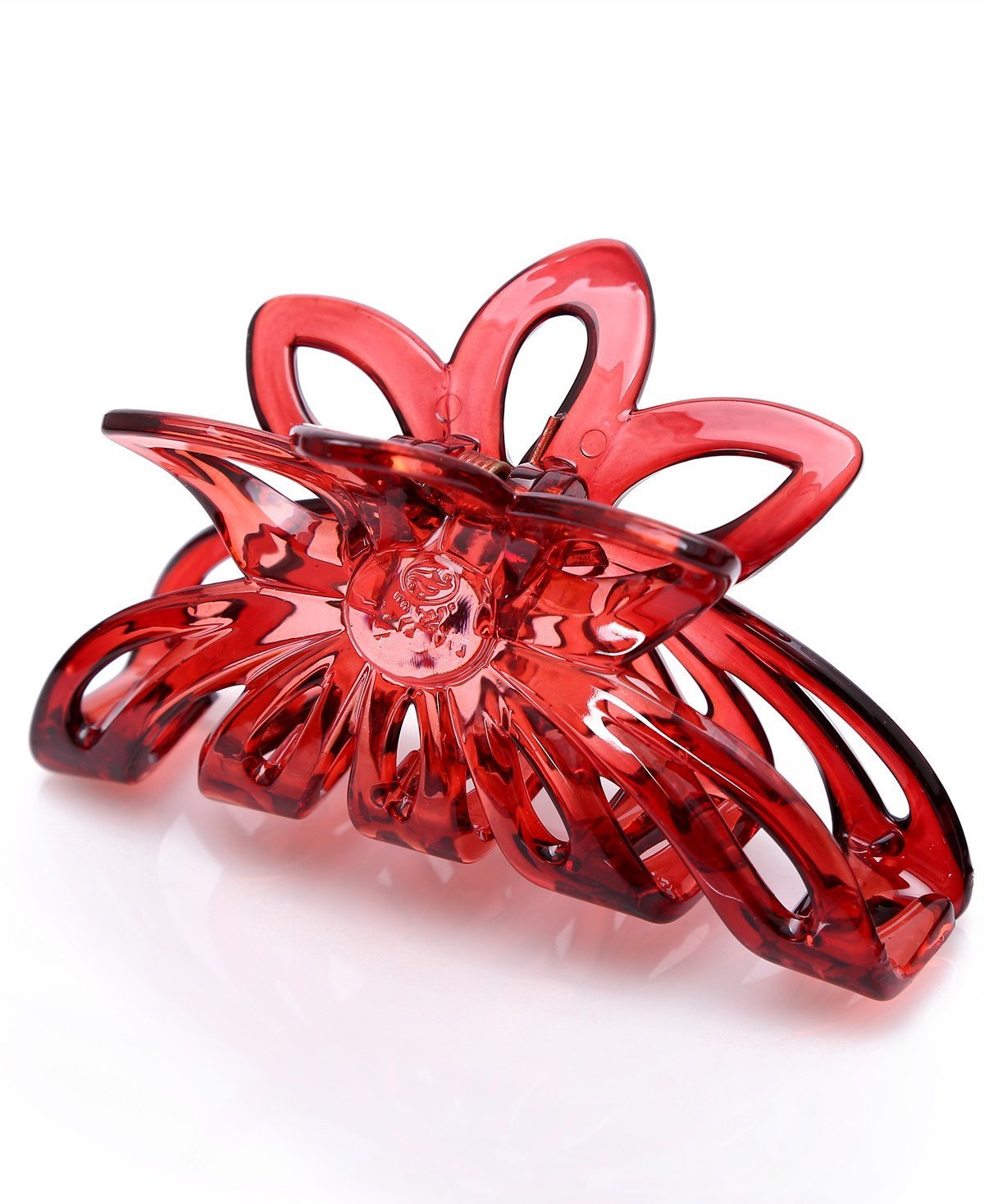 Prettyou 3.5 Inches Plastic Large Clip Hair Claws for Women, Pack of 4
