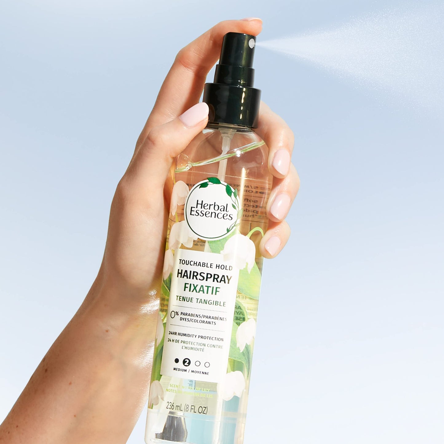 Herbal Essences Touchable Hold Hairspray - 8 oz, Frizz Control, Humidity Resistant