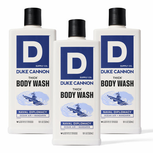 Duke Cannon Supply Co. THICK High-Viscosity Body Wash for Men - Smells Like Naval Supremacy, 17.5 Fl Oz 3PACK Beauty & Personal Care Duke Cannon Supply Co.