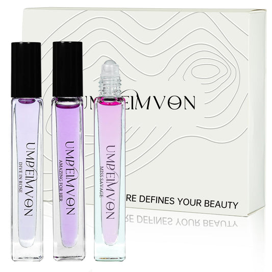 Umpeimvon 3 Pack Marshmallow Blush Perfume Oils for Women, Pink Blush Perfume Oil Roll On, Sweet Floral and Fruity, Travel Size 0.33 Fl. Oz Beauty & Personal Care Umpeimvon
