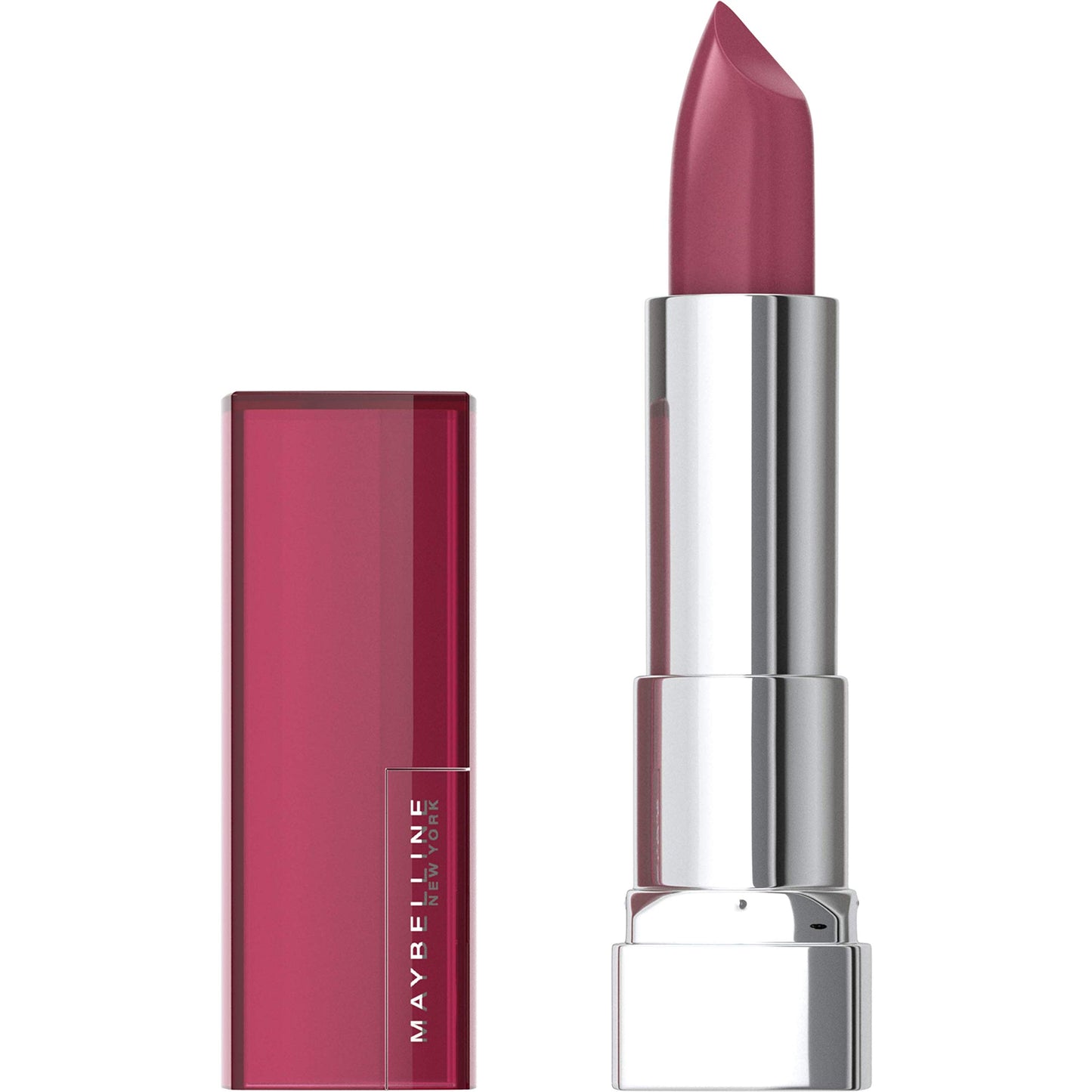 Maybelline Color Sensational Lipstick, Lip Makeup, Cream Finish, Hydrating Lipstick, Nude, Pink, Red, Plum Lip Color, Rose Embrace, 0.15 oz;