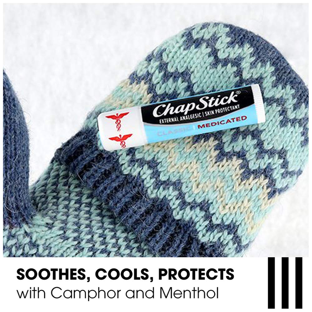 ChapStick Lip Balm Medicated 0.15 oz (Pack of 3)