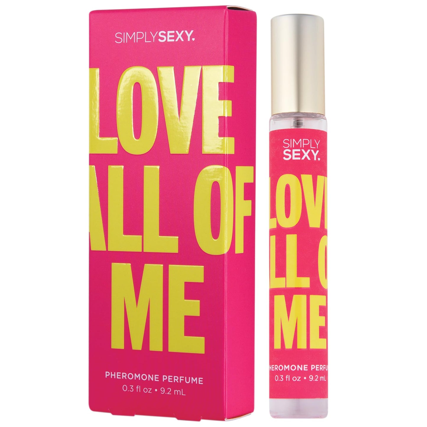 SIMPLY SEXY Affirmations Love All of Me Pheromone Perfume - Fruity Gourmand Fragrance with Notes of Fresh Tropical, Mandarin and Tangerine - Body