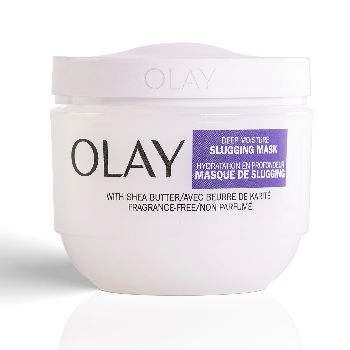 Olay Slugging Mask, Deep Moisture with Shea Butter & Niacinamide - Fragance-Free, Hydrating Night Cream, Skin Care for Hydrated and Refresh, 3.4 Oz