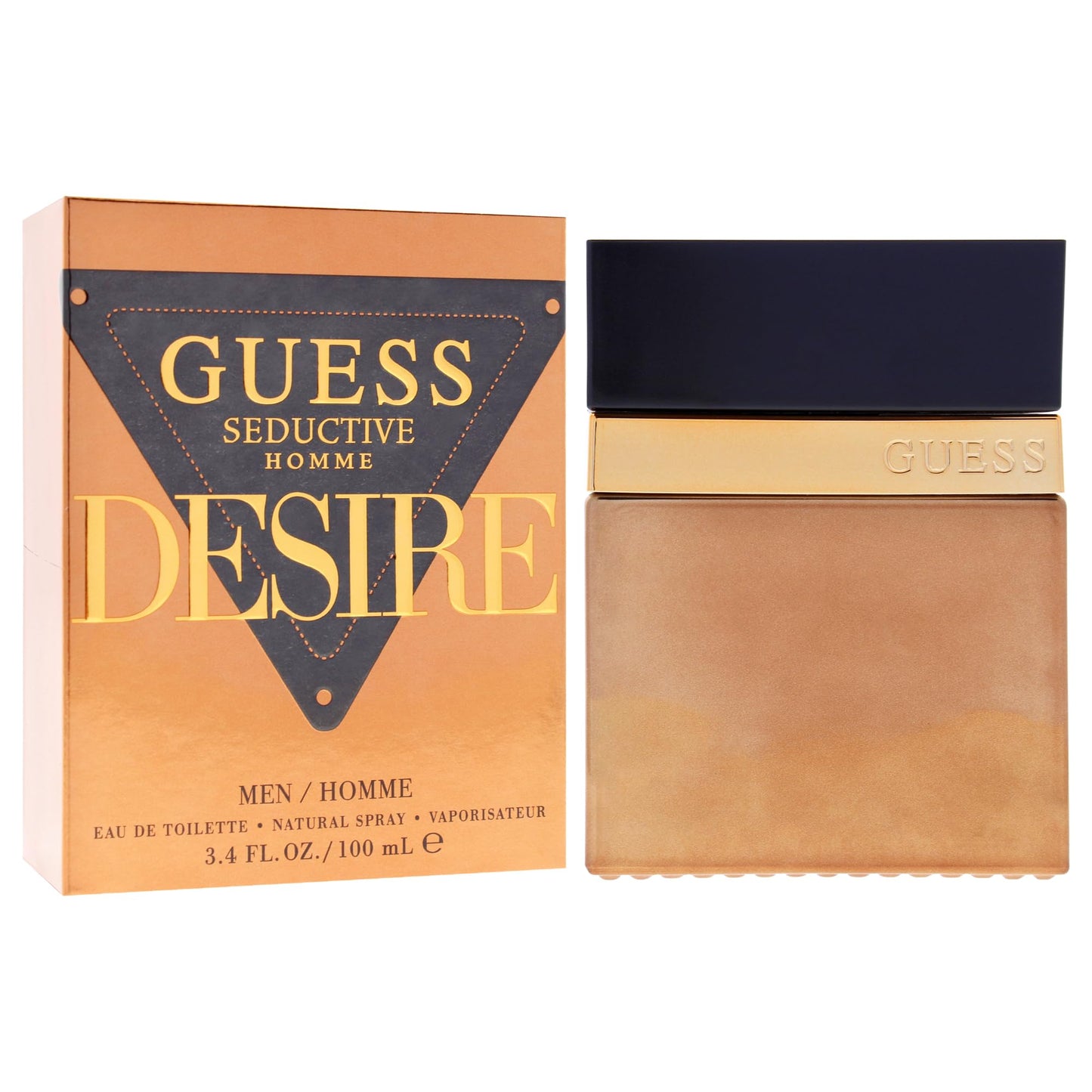GUESS Seductive Desire For Men/Homme Eau De Toilette Cologne and Fragrance Spray For Men, 3.4 Fl. Oz.