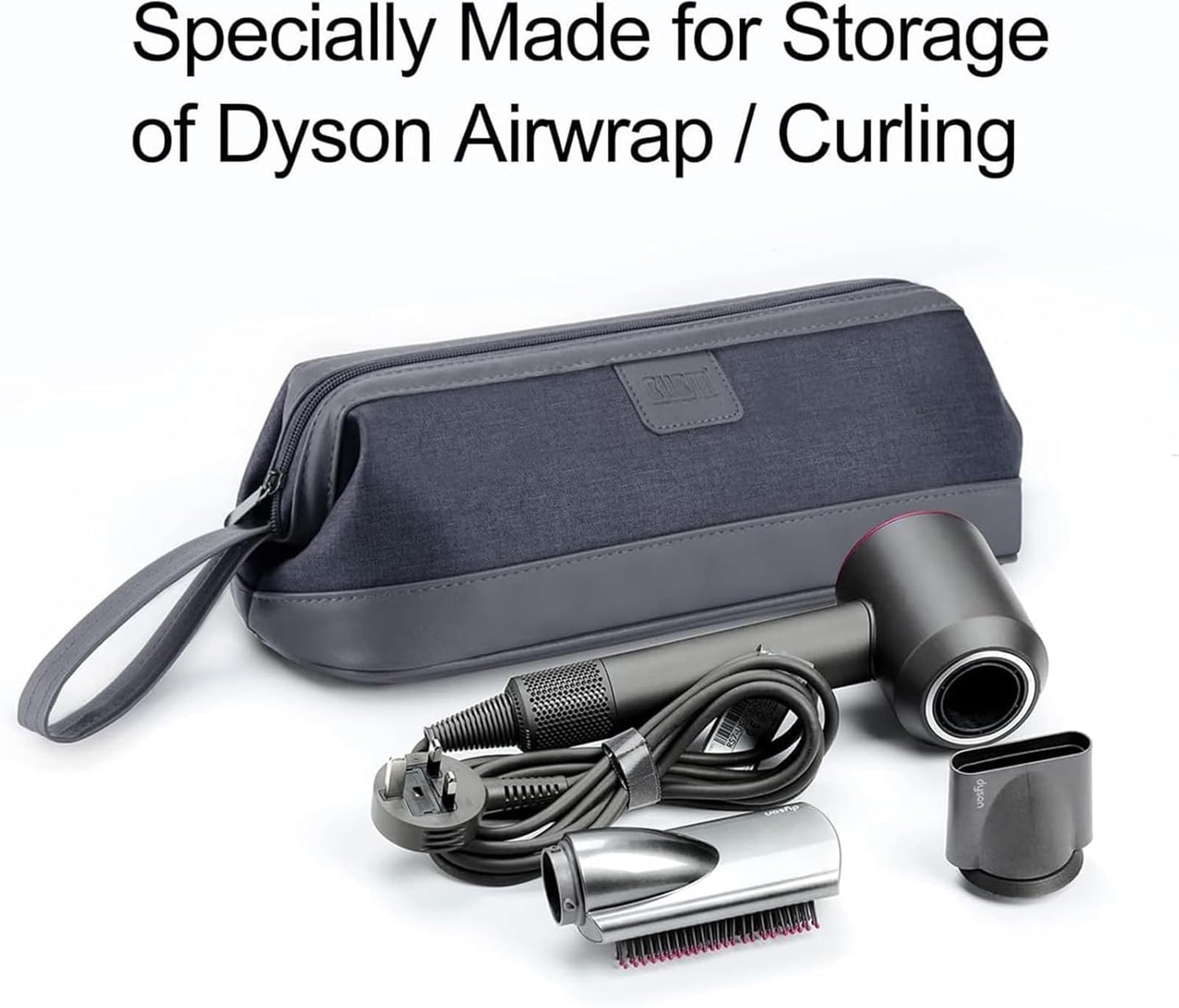 BUBM Travel Case Compatible with Dyson Airwrap Styler/Shark Flexstyle, Portable Carrying Case for Dyson Supersonic Hair Dryer, Shockproof Protection